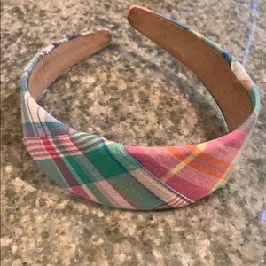 Preppy plaid headband